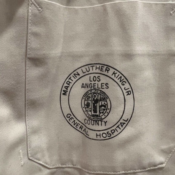 Martin Luther King Jr Hospital Koratron Doctor Jacket Gordon Turner Vintage B8 - Picture 2 of 5